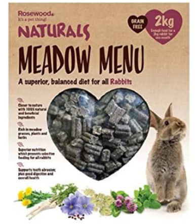 Rosewood Naturals Meadow Menu, Rabbit Food, 9kg