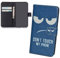 König Design Étui pour Téléphone Portable Compatible avec Apple IPHONE 6/6s Housse Portable - Don't Touch My Téléphone Blanc Bleu Foncé