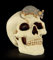 Totenkopf Figur - Sparbüchse mit Maus