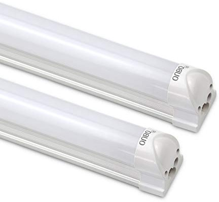 OUBO [2er Pack zum Sparpreis] LED Leuchtstoffröhre komplett 120CM LED Tube T8 Röhre Leuchtstofflampe mit Fassung, 18 Watt, 2250 Lumen, Neutralweiß 4000K