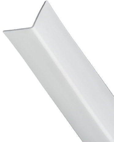 WOLFPACK LINEA PROFESIONAL 2540255 Perfil PVC Angulo 25x25 mm. Blanco Barra 2,5 Metros, Multicolor