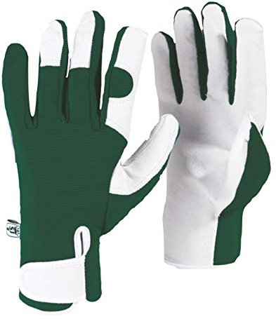 Spear & Jackson GNSGLOVESKEW Kew Gardens Kollektion Palm Lederhandschuhe, grün, klein