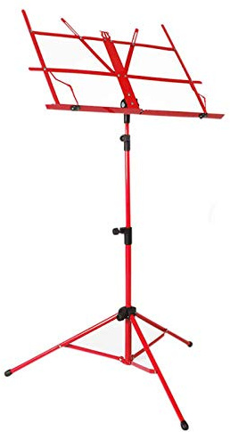 Notenständer Notenpult Veränderbare Orchesterpult Buntes Metall Faltbare Tragbares Höhenverstellbares Höhen Notenständer Halter Baseball Faltbar Mit Tragetasche (Schwarz/Rot/Grün/Rosa/Blau)