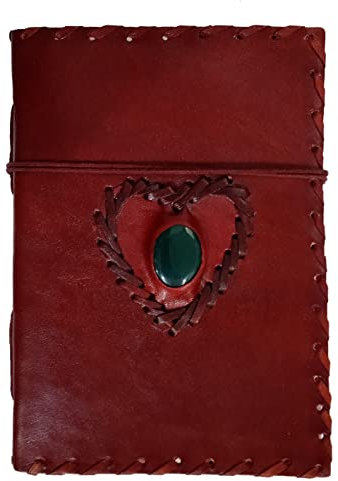 Purpledip Leder-Tagebuch Lover's Heart, handgemachtes Papier Tagebuch für Firmengeschenk oder persönliche Memoir (11741)