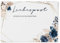 DeinWeddingshop Ballonflugkarten zur Hochzeit 50 Stück, extra leichte Postkarten für langen Flug, Platz für Glückwünsche (Watercolor Breeze Blau)