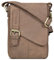 ROYALZ 'Louisiana' Leder Umhängetasche Klein für Männer Herren Ledertasche Mini Seitentasche Vintage Look Tasche zum Umhängen, Farbe:Montana Braun