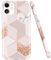 JAHOLAN iPhone 11 Hülle Handyhülle TPU Silikon Weiche Schlank Schutzhülle Handytasche Gummi Dünn Flexibel Case Handy Hülle für iPhone 11 2019 6.1 Zoll - Marmor Rose Gold