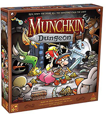 Steve Jackson Games, Munchkin: Dungeon, Board Game, 2 to 5 Players, Ages 14+, 80 Minutes Playing Time