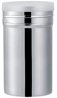 Samfox Powder Shaker, Edelstahl Kakaopulver Shaker Chocolate Icing Sugar Sifter Küchenwerkzeug(L)