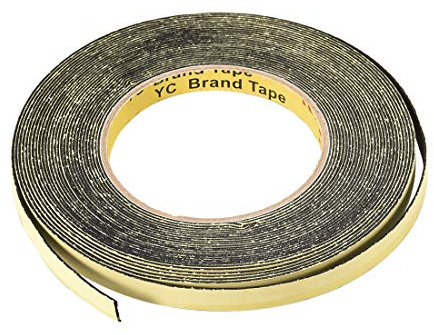 sourcing map Schwammband 10 Meter Länge 10 mm Breite 1 mm Dick Schwarz