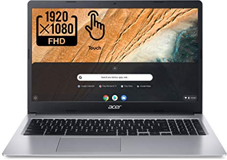 2020 Acer Chromebook 315 15.6 Full HD 1080p IPS Touchscreen Laptop PC, Intel Celeron N4020 Dual-Core Processor, 4GB DDR4 RAM, 64GB eMMC, Webcam, WiFi, 12 Hrs Battery Life, Chrome OS, Platinum Gray