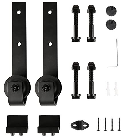 Roulette Porte Coulissante, Accessoires pour Portes Coulissantes, Noir (Roulette kit seulement)