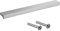 Gedotec Möbelgriffe aus Aluminium | 1 Stück Türgriffe für Schränke - Edelstahl Optik inkl. Befestigungsmaterial | ANGLE 0077 | LA: 128 mm | Griffe für Küchenschränke Schrankgriffe Griffe Möbel