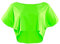 WINSHAPE Damen Functional Light Cropped Dance-top Dt104 T-Shirt, Neon-grün, M EU