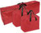 Ram® RED 3 Pieces HEAVY DUTY Large Christmas Tree Bag With 2 x Decorations Bag With Zip Waterproof Christmas Tree Storage Bags And Decorations Bag