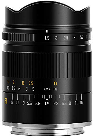 TT Artisan 21 mm F1.5 ASPH obiettivo full frame, attacco Sony E Mount Obiettivo grandangolare, Nero