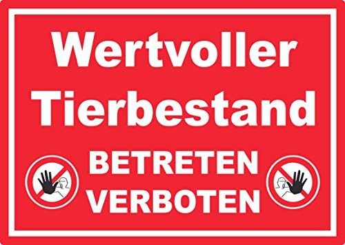 Wertvoller Tierbestand Aufkleber A7 (74x105mm)