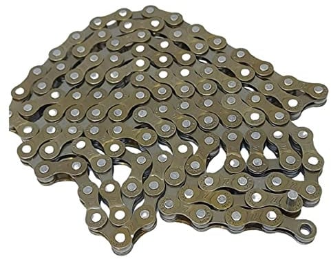Laxzo ® Bike Chain,Single-Speed Speed Bicycle Chain 1/2 x 3/32 Inch 116 Links Steel High Strength Bike Derailleur Chain 5/6/7/8 Speed For Road Mountain Bicycle