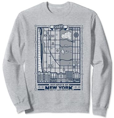 Seinfeld New York Map Sweatshirt