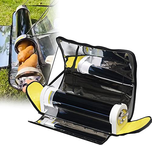 XDLYWUZIQ Four Solaire Réchaud De Camping 4.5l, Cuisinière Solaire Portable Cuisinière De Camping À Fumée, Barbecue Solaire pour Pique-Nique, pour 2-3 Personnes Randonnée Randonnée Fête De Famille