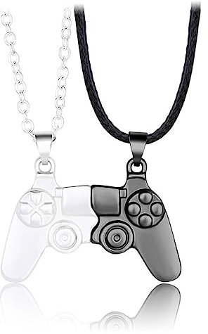 LJFEA Kette Damen Halskette Damen Halskette Magnetische Halskette Game Controller Halskette AnhäNger Halskette Schmuck Passende Halsketten FüR Paare Oder Beste Freunde