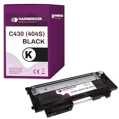 Hainberger 1x Toner Kompatibel C430 CLT-K 404 S BK für Samsung Xpress C430 C480W FW