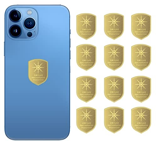 EMF-Schutz, Anti-Strahlungs-Aufkleber, Strahlungsneutralisierer für iPhone,iPad,WeLohas EMF-Blocker für alle Elektronikgeräte,12 Stück
