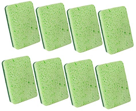 LALAFINA 8stücke Holzpulp-schwämme Für Geschirr Wiederverwendbar Ölbeständig Und Hochabsorbierend Für Küchenreinigung Geschirrspülen