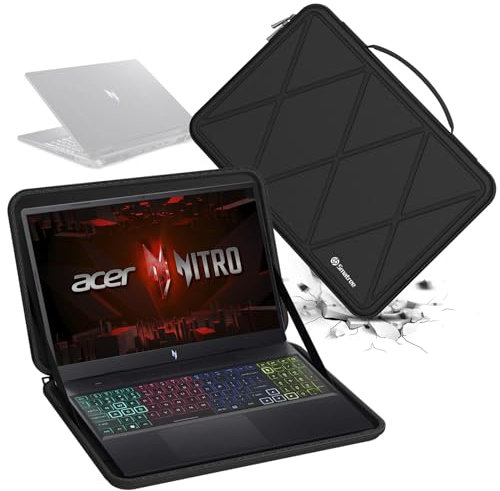 Smatree Funda Protectora rígida de EVA Compatible con Laptop Acer Nitro 16 Gaming de 16 Pulgadas AN16-41-R3ZV, para Laptop Acer Nitro 16 Gaming AN16-41-R148 Impermeable y antigolpes (X8319)