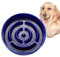 MOPANG Anti Schling Napf Hund, Antischlingnapf Hunde Keramik, Slow Feeder für Hund, Langsame Fütterung für Mittelgroßer/Großer Hund, Ø 21 cm, 1000ml, Navy Blau