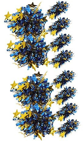 Happyyami 12stücke Cheerleader Pom Poms Teilig Metallische Handblumen Für Sportveranstaltungen Wiederverwendbar Leicht Strahlende Farben Für Tanz Wettbewerbe Für