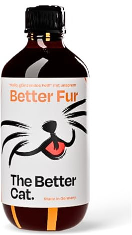 The Better Cat Natur-Futteröl Fellpflege für Katzen zur Unterstützung der Haut und Fellbarriere Hanföl Arganöl Leinsamenöl