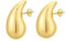 Onvavient Ohrringe Dupes, Ohrhänger Damen, Wassertropfen Ohrring Hypoallergene, Elegante Damenohrringe, Modeschmuck Schmuckstück Ohrstecker für Frauen Mädchen (Gold, 18 x 31 mm)