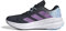 adidas Questar 3 Running Shoes, Zapatillas para Correr Mujer, Core Black/Purple Burst/Glow Blue, 38 EU