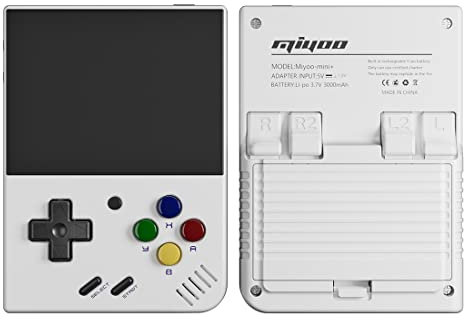ATHUAH Miyoo Mini Plus Handheld Game Console, 3.5-Inch Retro Arcade Handheld Emulator Console Built-In 5000 Games, Video Gaming Console for Kid Adult, Support Wi-Fi Battle, Open-Source Emulators