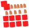 DRESSOOS 10 Sätze Finger Requisiten Jugueten Trick-Requisiten Gefälschte Fingerabdeckung Halloween-partygeschenke Taschenfüller Für Halloween-Partys Tricks Stoff Leistungsrequisiten Daumen