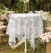 Yaland Tischdecke Spitzen Design Abwaschbar Floral Muster Garten Tischdecken Tischwäsche Tischtuch für Draußen Esszimmer, Küche, Garten, Party, Hochzeiten oder Haushalt LxB 90x130cm