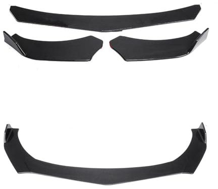 Auto Seitenschweller Für VW Für Polo Für GOLF V VII IV Für Passat Für Golf Für TOURAN Auto Seite Rock Verlängerung Front Stoßstange Splitter Lip Kotflügel Kotflügel Auto Seitenschürze(3pcs A Carbon Bu
