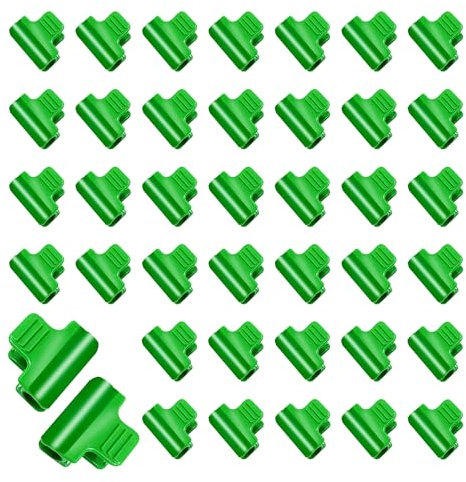SYEYCW 40 Piezas Clips de Invernadero, 11mm Invernadero Clip de Película, Clip de Aro de Túnel de Malla de Plástico, para Soporte de Extensión de Plantas, para Invernaderos, Marco, Refugios