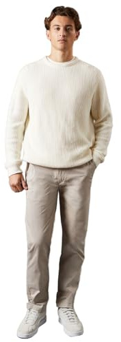 Burton Slim Fit Chino Trousers, 34R, Natural
