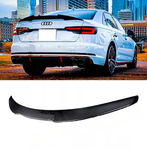 Auto Perfectionists UK Rear Boot Spoiler Compatible With Audi A4 B9 Saloon 2016+ M4 Style ABS Carbon Fibre