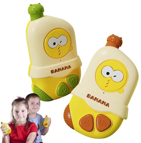 Talkies-Walkies de Dessin animé,Talkies-walkie pour | Jouet d'interphone Portable pour,Jouet Banane Mignon, Jouet Talkie-walkie Amusant pour Jeu interactif, Voyage, Aventures