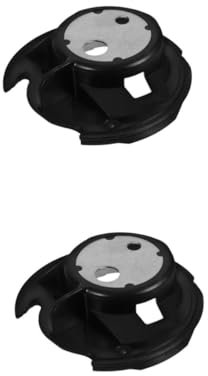SHINEOFI 2pcs Sewing Machine Bobbin Case Brother Bobbin Cover Plate Sewing Machine Pedal Mat Brother Sewing Machine Bobbins Sewing Machine Pad Sewing Bobbins Machine Part Black Plastic
