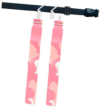 Football Belt Flags, Schule Flaggen Fußballgürtel Set Verstellbar, Fußballgürtel und Flaggen, Rugby Tackle Tag Gürtel und 2 Flaggen für Kinder, Erwachsene, Jugendliche, Buntes Rosa