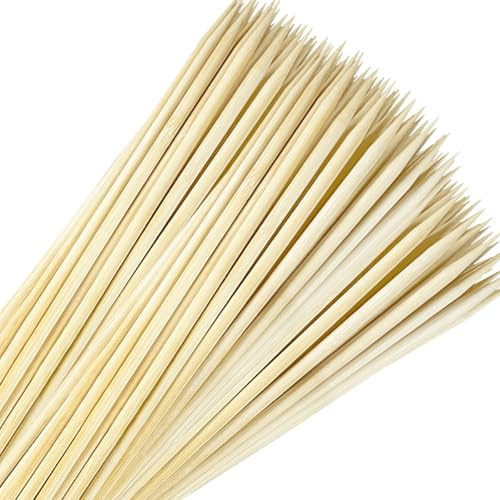 Bulk Value Bamboo Smores Sticks (200 Stück), lang, 44,5 cm, Marshmallow-Bratstäbe für Feuerstelle, 5 mm robuste Holzspieße für Smore Hot Dog-Grill, dick, für Lagerfeuer, Grillen, Camping, Lagerfeuer