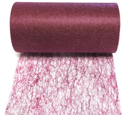 s.dekoda Tischband 20m x 14cm Vlies Tischläufer Vliesband Tischvlies Dekovlies Weinrot Bordeaux