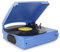 Belt Driven Turntable with Built In Stereo Speaker,Vintage Style Record Player,Bluetooth Built-in Speaker (Color : Blue) recorder kxtmm