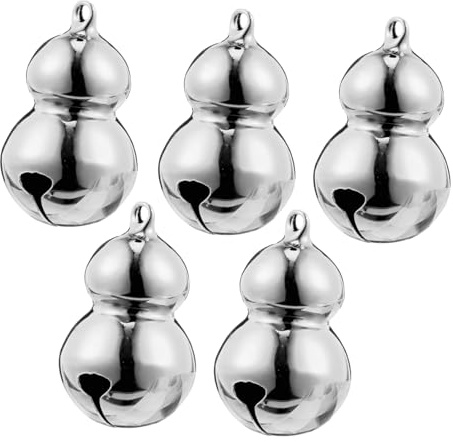 UPKOCH 5stücke Glöckchen für Haustiere in Kürbisform Anhänger für Haustierhalsbänder Weihnachtsglöckchen Leicht und Einfach zu Befestigen