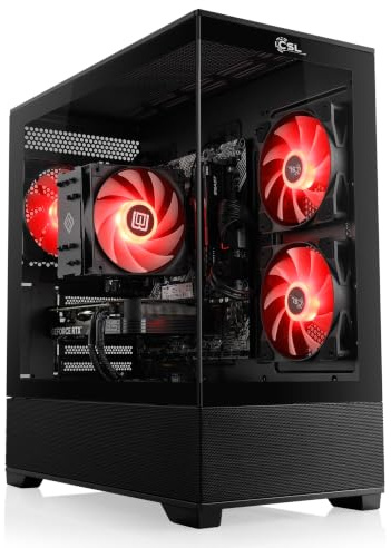 Gaming PC - AMD 7800X3D, RTX 5070, 32 GB RAM, 1000 GB SSD, Windows 11 | Ryzen 7 8x 4.2 GHz, 12 GB VRAM, M.2 NVMe, DDR5, günstiger Computer für Zocker, Rechner zum Spielen (A16005)