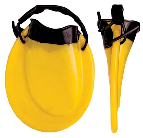 FINIS Positive Drive Training Swim Fins (Medium) Yellow | Ergonomic Fit, Adjustable Heel Strap, Durable Construction, Comfortable Fit, Pool and Open Water Use